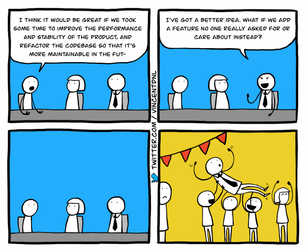 Working on the wrong thing